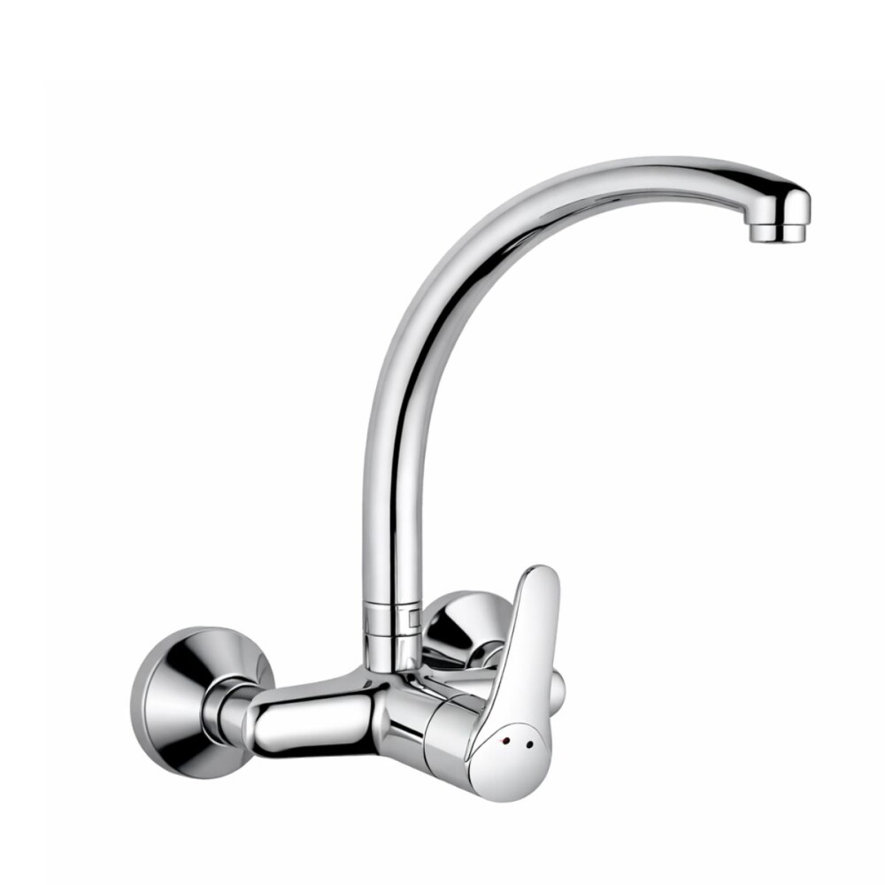 Grifería de cocina Monocomando de pared Golf cromado Grifería De Cocina Monocomando De Pared Golf Cromado