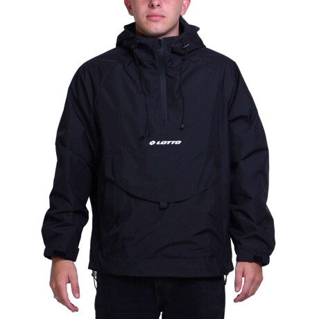 Lotto Campera Rompeviento Medio Cierre Negro