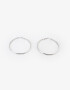 Aros Argollas Prom Aros De Metal - Plateado