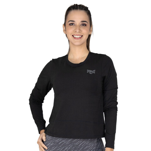 L/S FEM POLY/VIS/SPX EVERLAST SAVANNA BK W6 NEGRO