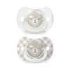 Set x2 chupete fisiológico Suavinex 0 a 6 M - Nocturnos gris oso nocturno