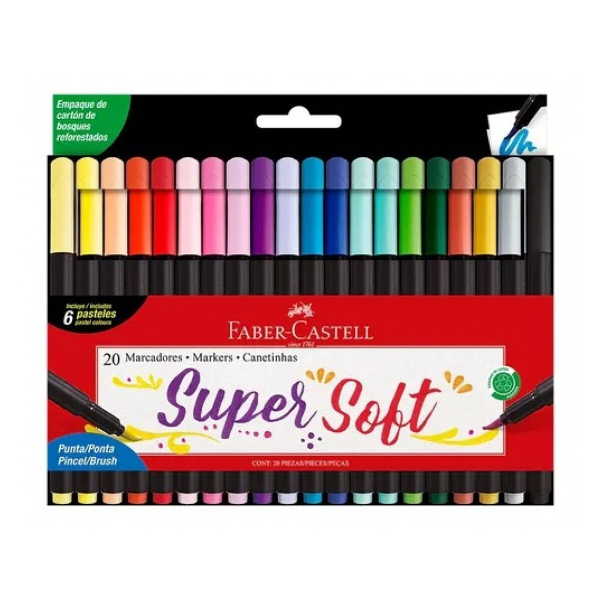 Marcador Faber Super Soft x 20 