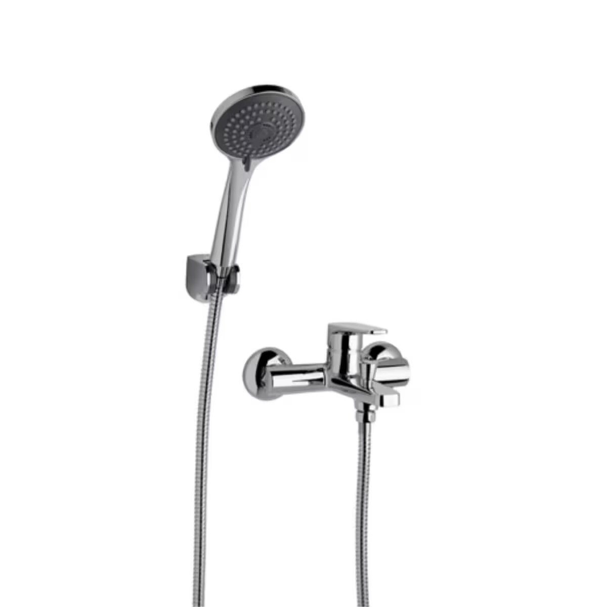 Grifería De Ducha Monocomando Exterior Con Transferencia Zoe Cromado 