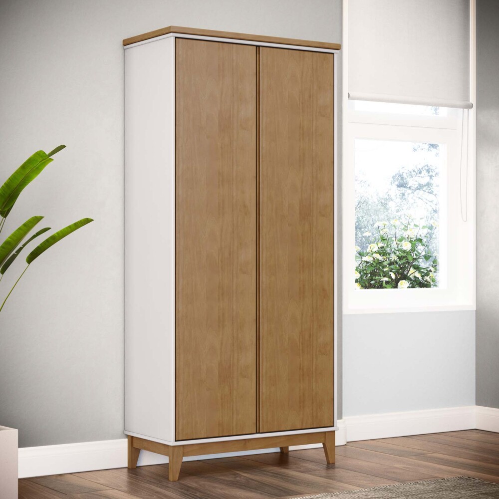 PLACARD 2 PUERTAS MDF-Y-MADERA MARRON ADAKU 2.0