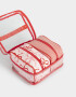Porta Cosméticos Romántico Set De Necessaires Romantico - Rojo Medio
