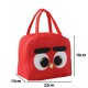 Bolsa Térmica Lonchera Infantil Bolso Caliente Frio Comida Pajaro Rojo