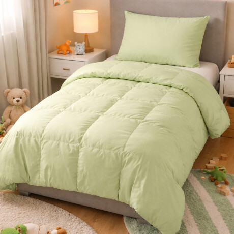 Acolchado De Plumas Home Class Dohler Ropa De Cama 150x220 Verde Claro