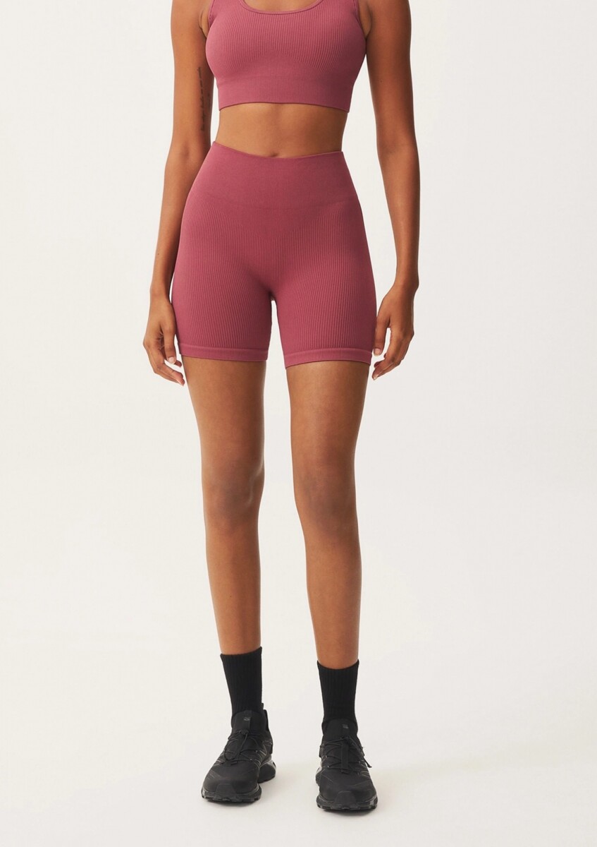 SHORT DEPORTIVO SIN COSTURA - ROSADO 