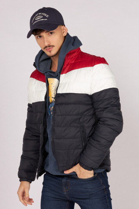 CAMPERA RICH Azul/rojo