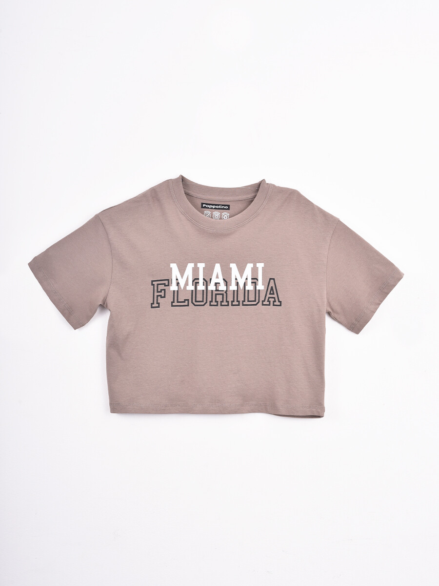 REMERA KARIEL - BEIGE OSCURO 