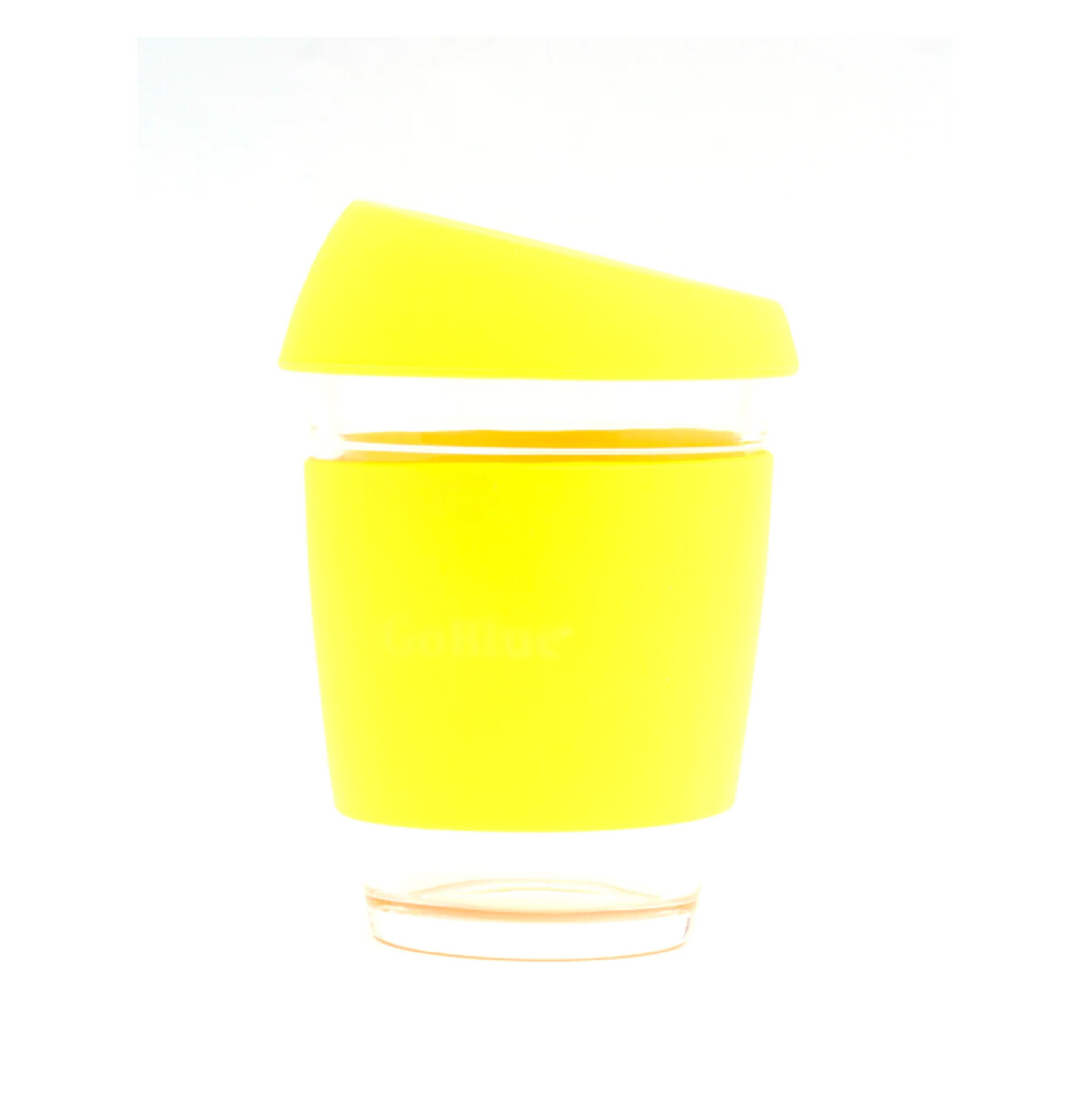 Vaso De Vidrio Reusable GoBlue Mug - Amarillo 