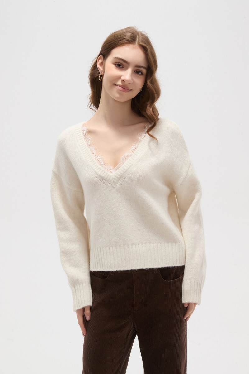 Sweater Prettie - Marfil / Off White 