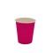 Vaso Liso Descartable de Carton x10Und Fucsia