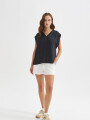 Blusa Zomira Azul Noche