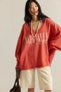 WTF VENICE V NECK GRAPHIC Rosa