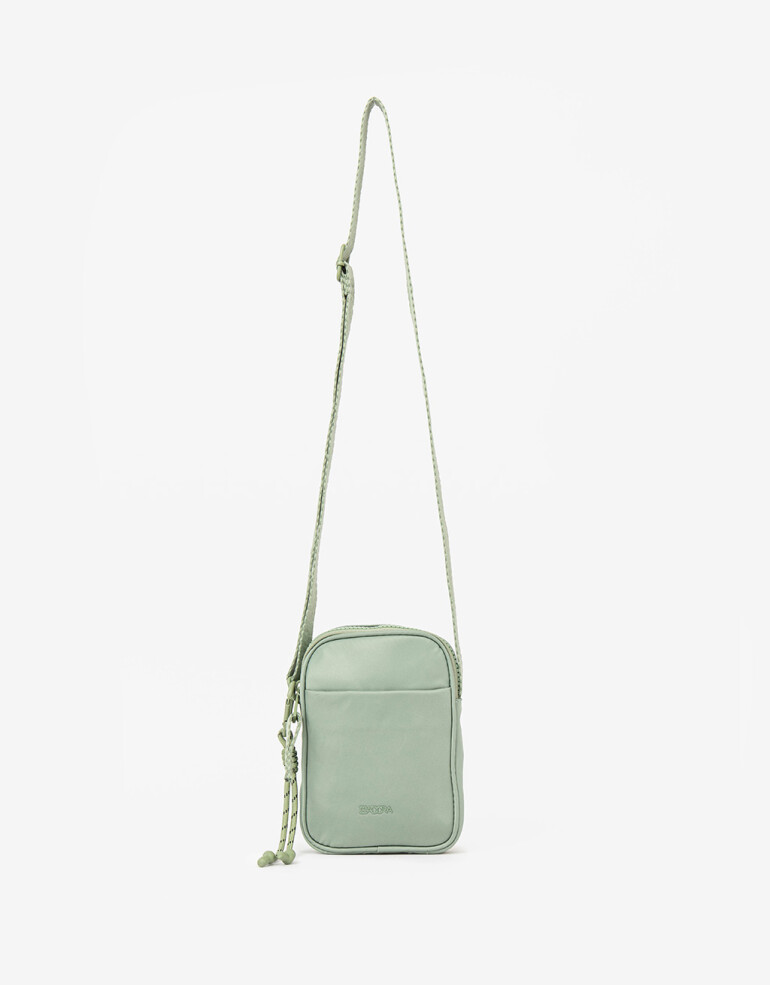 Complemento Marroquinería Nylon Pouch De Material Reciclado - Verde Claro