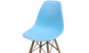 Silla Eames DKR - Base En Madera Turquesa