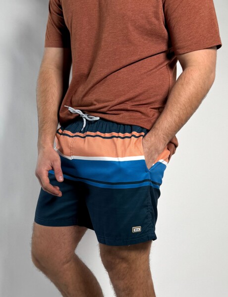 Short de baño estampado Gante Navy