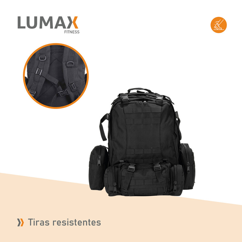 Mochila táctica 55 lts Varios Diseños Negro