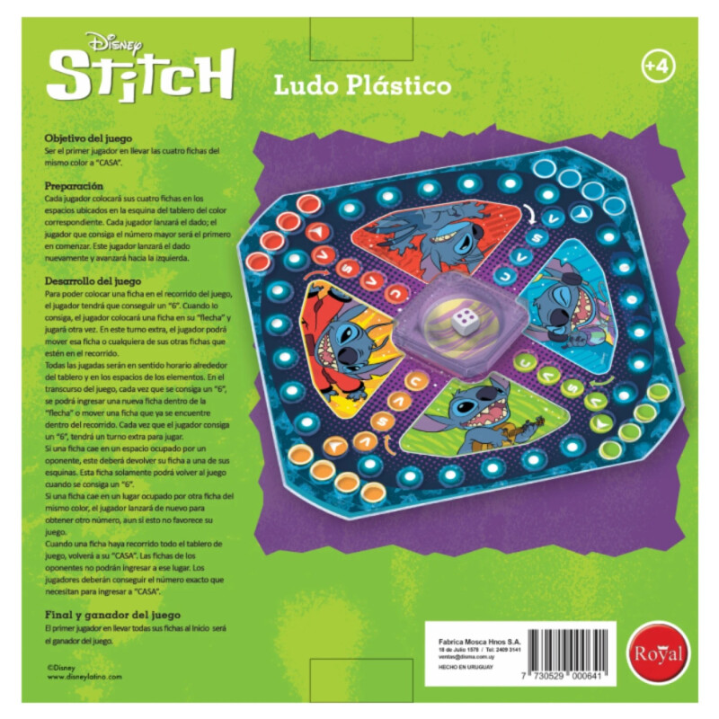 Ludo Plástico Stitch Royal Ludo Plástico Stitch Royal