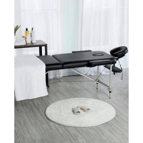 Camilla Portátil Profesional Lumax de Aluminio 185x60cm Negra