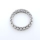 Anillo sin fin en oro 18k blanco y brillantes Anillo sin fin en oro 18k blanco y brillantes