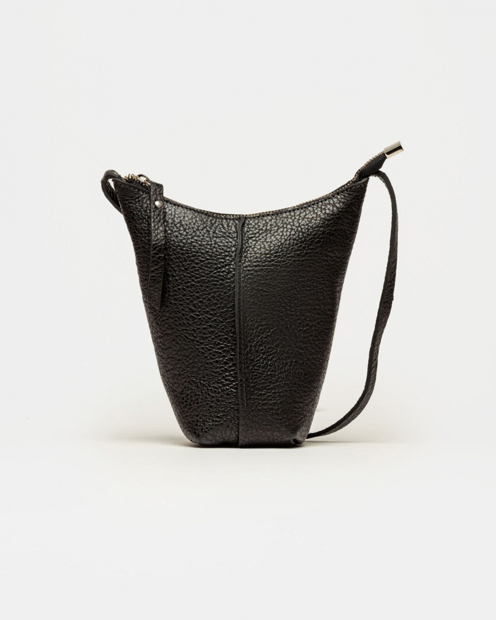 Mini Bag Mini Tanner en cuero graneado Negro