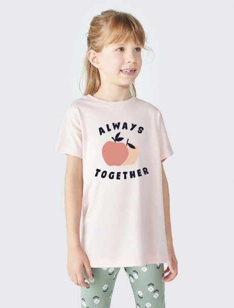 CONJUNTO DE NIÑA CON CALZA  ROSA
