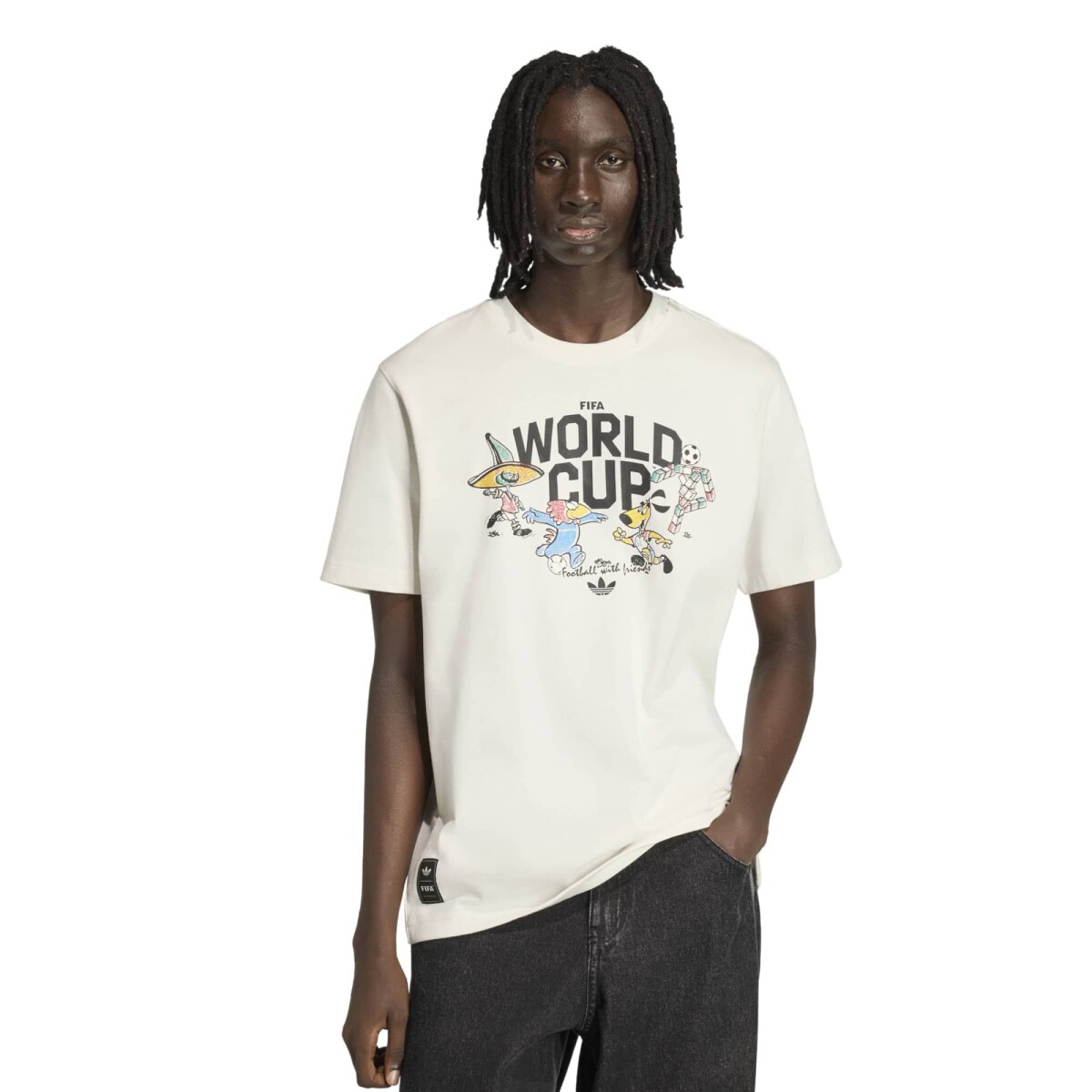 Remera Adidas de Hombre - Copa Mundial de la FIFA - ADKE2038 - CLOUD WHITE 