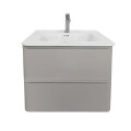 MUEBLE DE BAÑO DAI 60 CM ARENA MATE CON MESADA Mueble De Baño Dai 60 Cm Arena Mate Con Mesada
