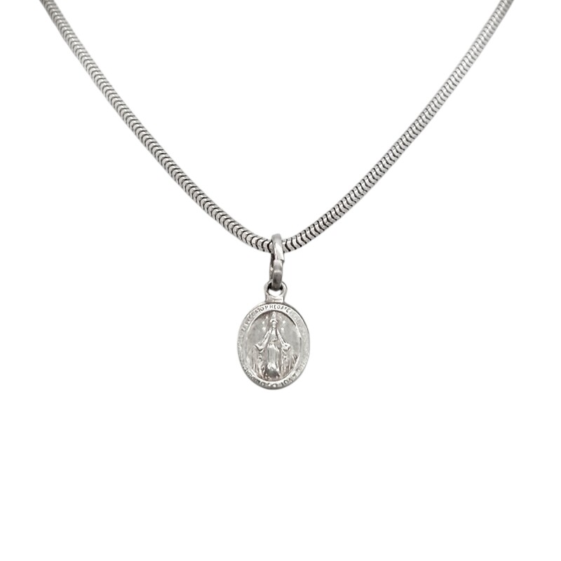 Dije Colgante Virgen Milagrosa-Plata 925-Sin Piedra-CP3031 sinpiedra