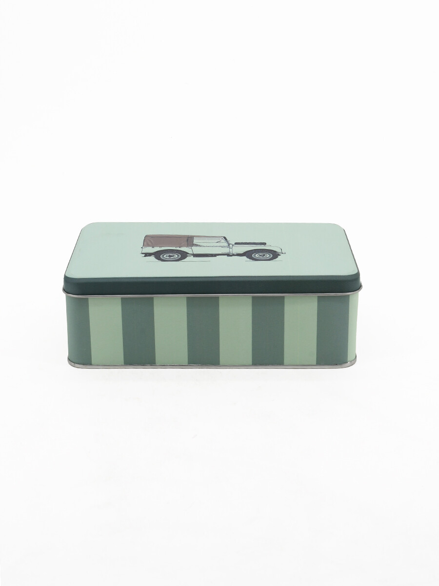LATA RECTANGULAR ESTAMPADA - VERDE 