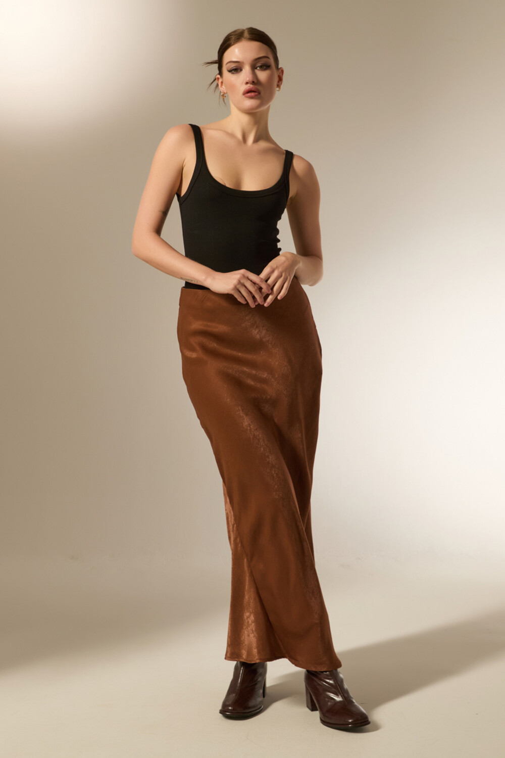 Falda Veylara Marron