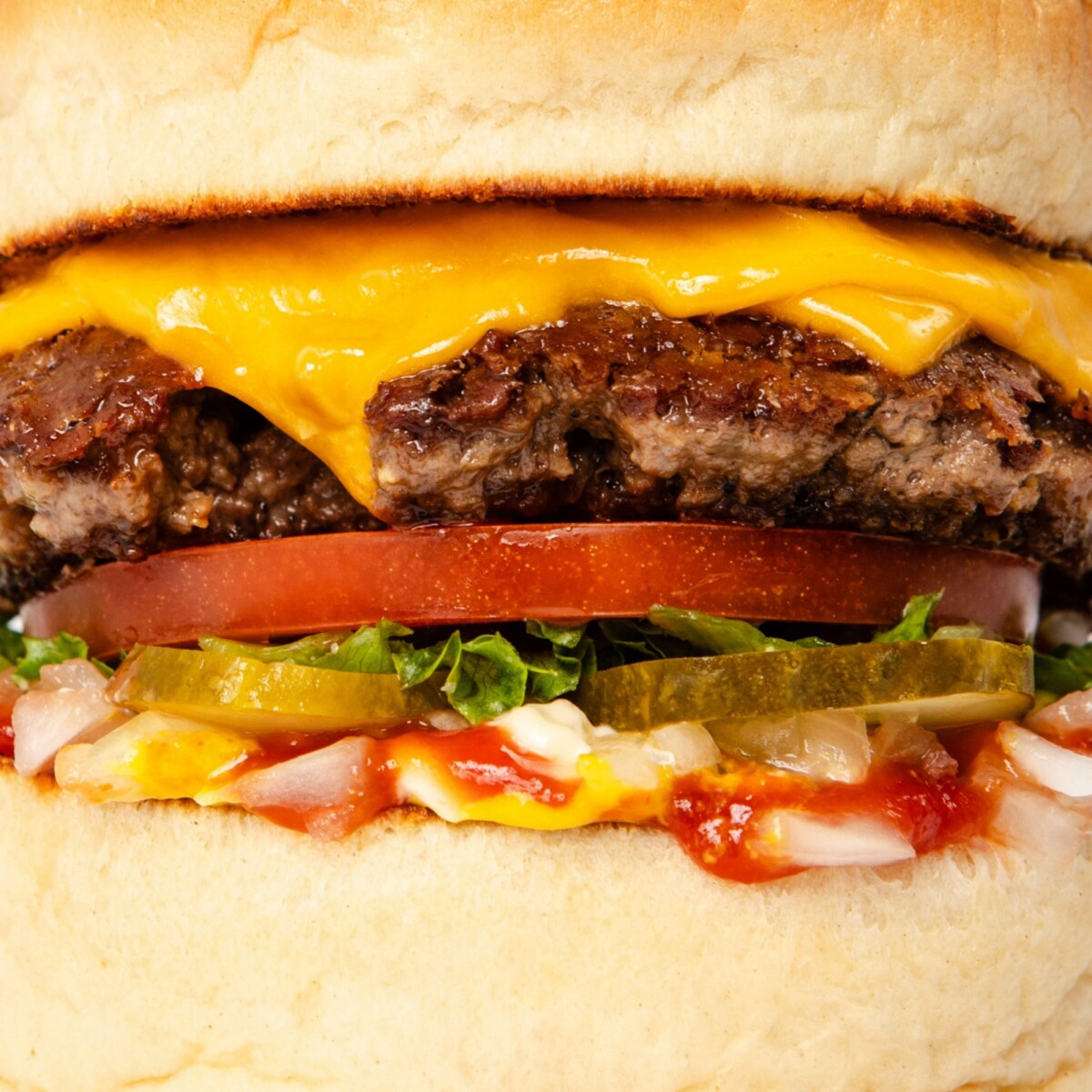 CHEESEBURGER - Pan de harina de arroz integral con semillas de sésamo 