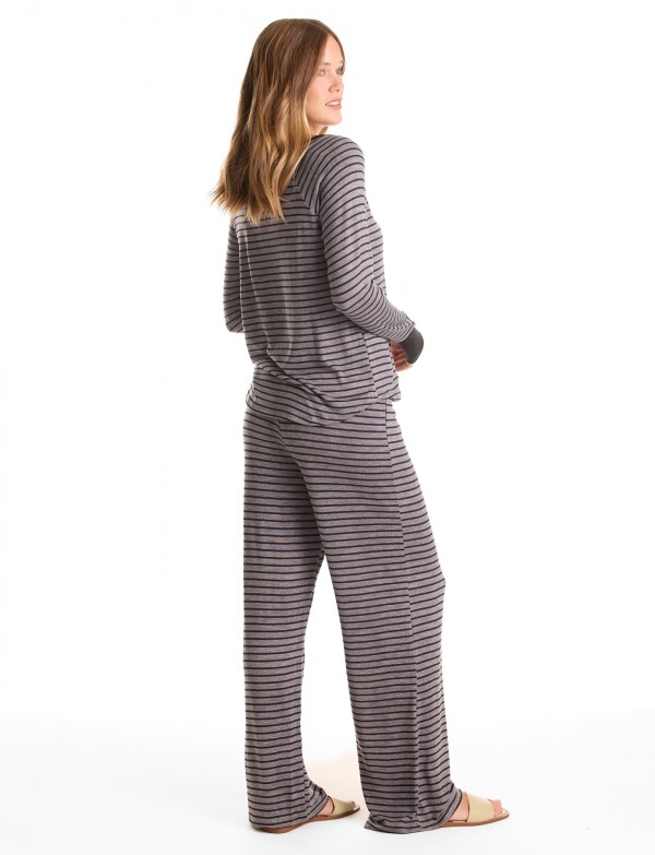 Pijama Con Pantalon NEGRO/GRIS