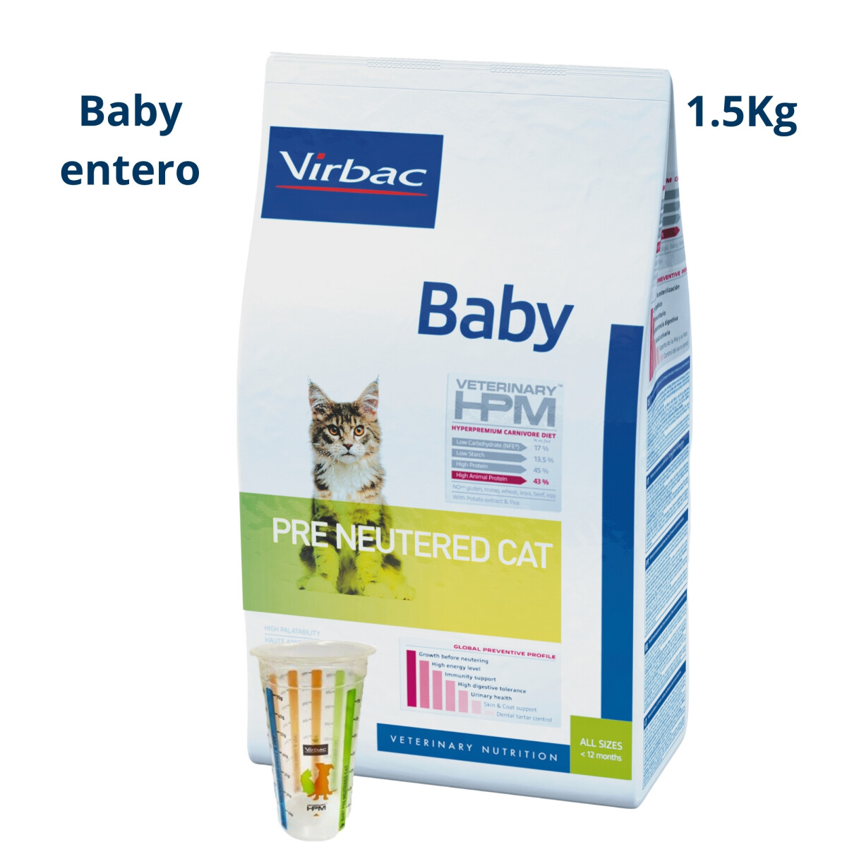 Hpm Gatito Cachorro 1.5 Kg 
