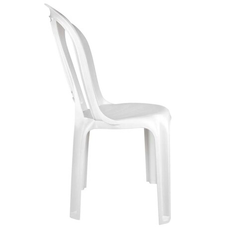 Silla de plástico para jardín MOR Bistró hasta 140kg Blanco