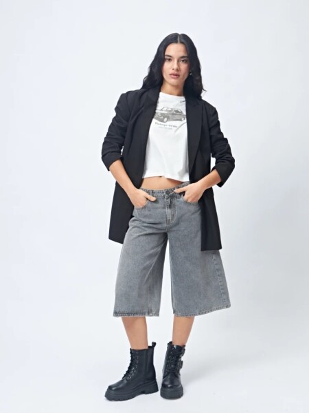 BERMUDA P.CAKE CARRY GRIS