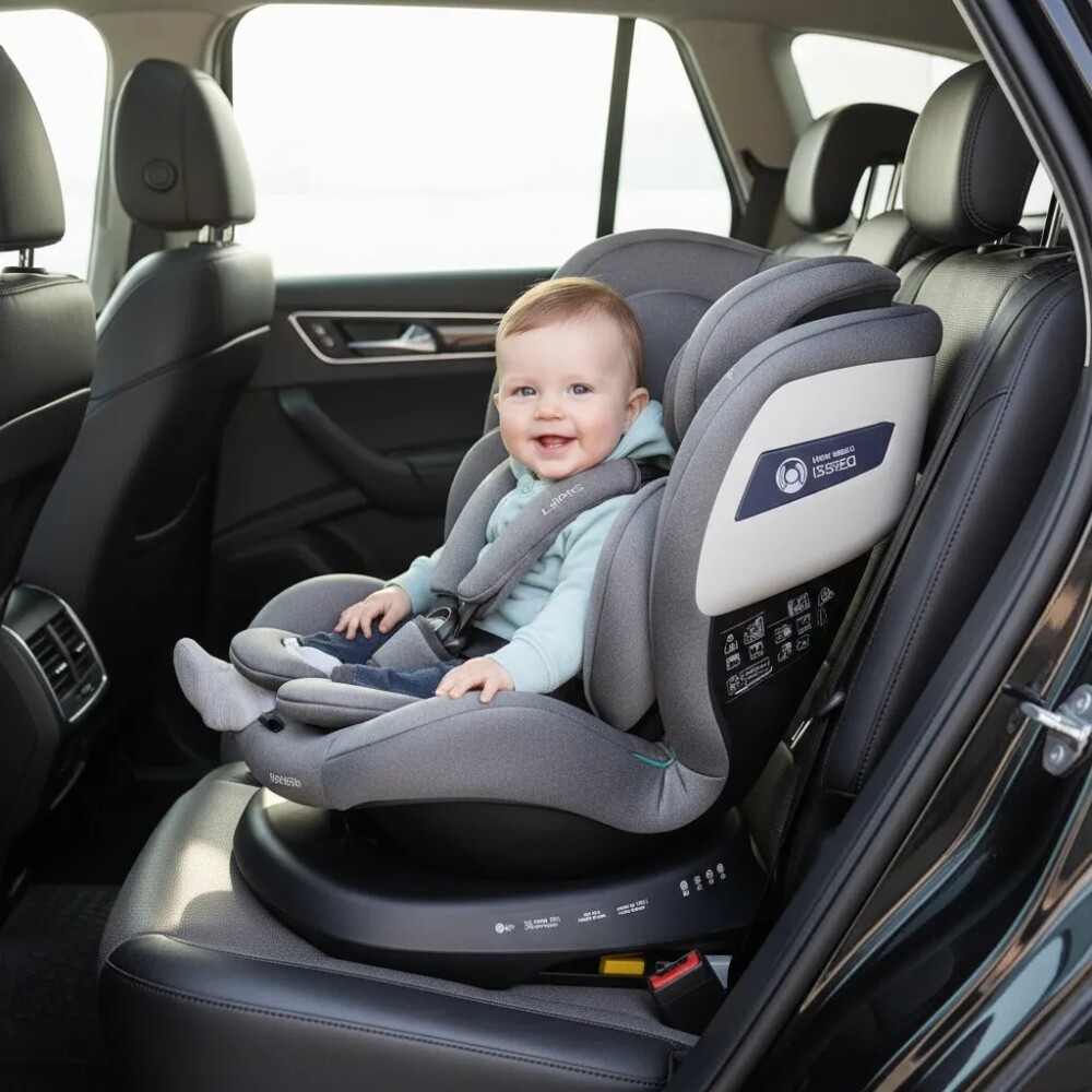Butaca SHIFT 360 ISOFIX KIKKABOO 0-36kg dark grey Butaca SHIFT 360 ISOFIX KIKKABOO 0-36kg dark grey