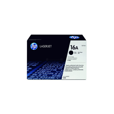 HP TONER Q7516A NEGRO 5200 - 12000 COPIAS Hp Toner Q7516a Negro 5200 - 12000 Copias