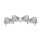 Set de 4 Sillas Plastico Skarpo Jardin Gris