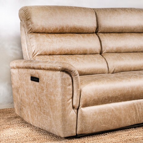 Sillón Reclinable Benson 2 Cuerpos Beige Beige