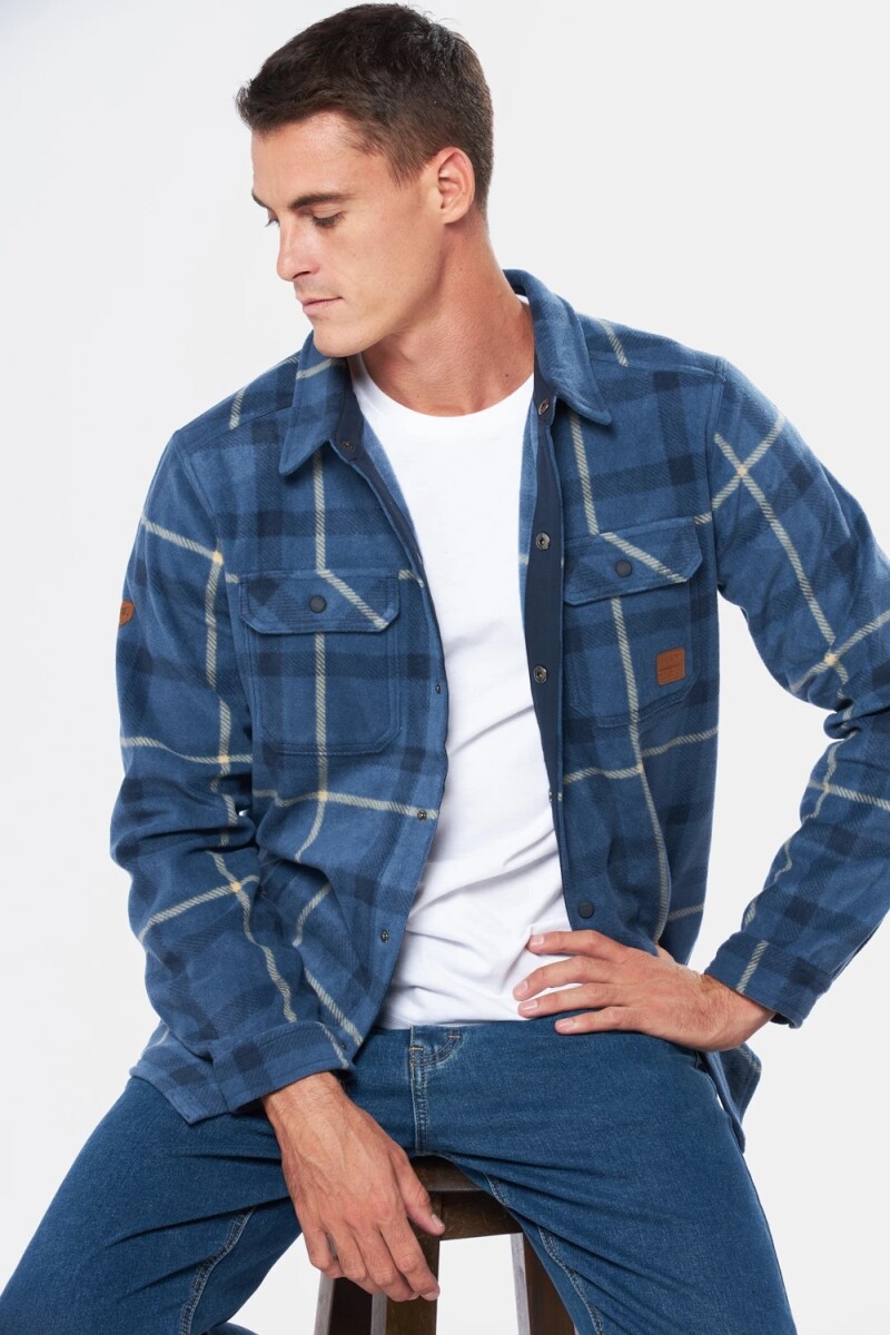 Camisa Hombre Polar A/Cuadros Legacy - Piedra 