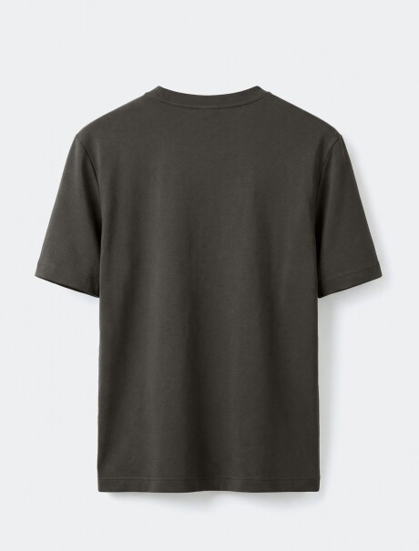 CAMISETA BÁSICA UNISSEX REGULAR WORLD VERDE MUSGO