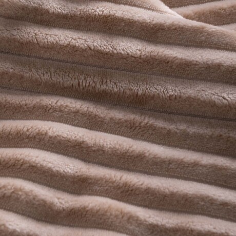 MANTA QUEEN ALGODON MARRON DERBY TOSTADO