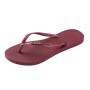 Sandalias Havaianas Slim Logo Metallic Mujer Amaranto