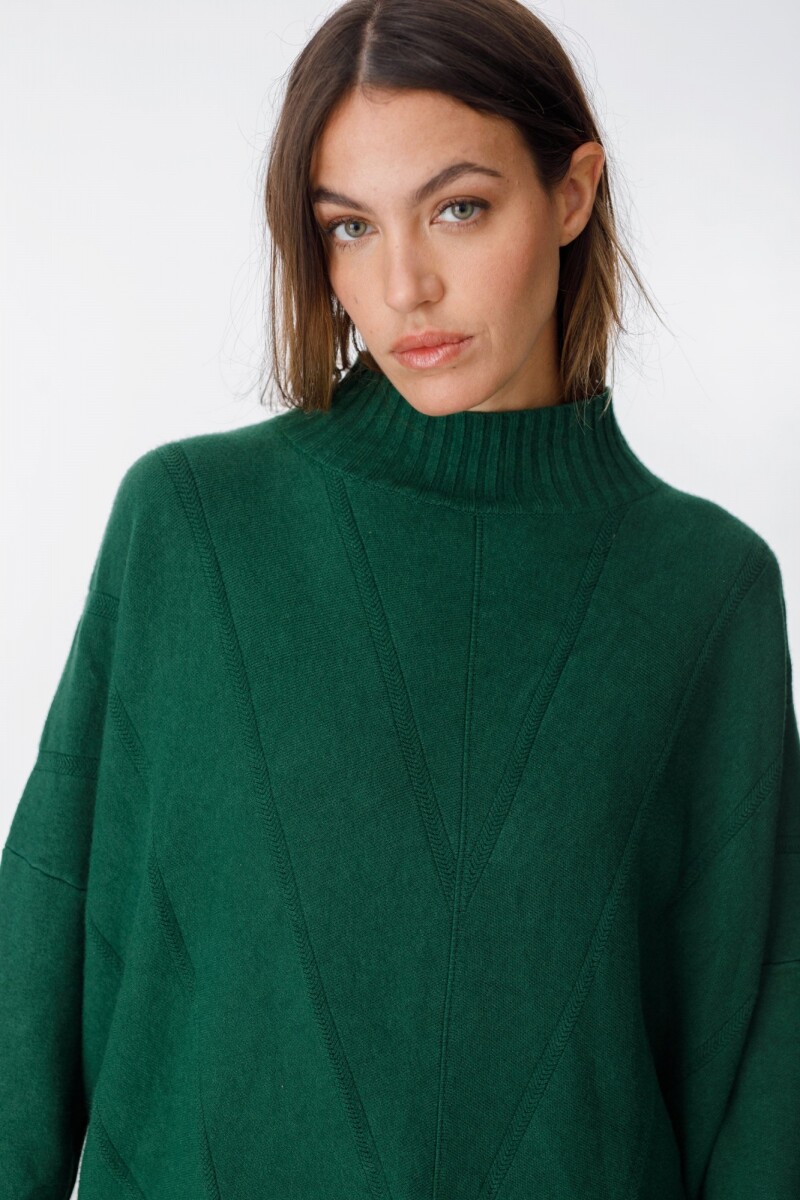 Sweater Luna Verde Botella