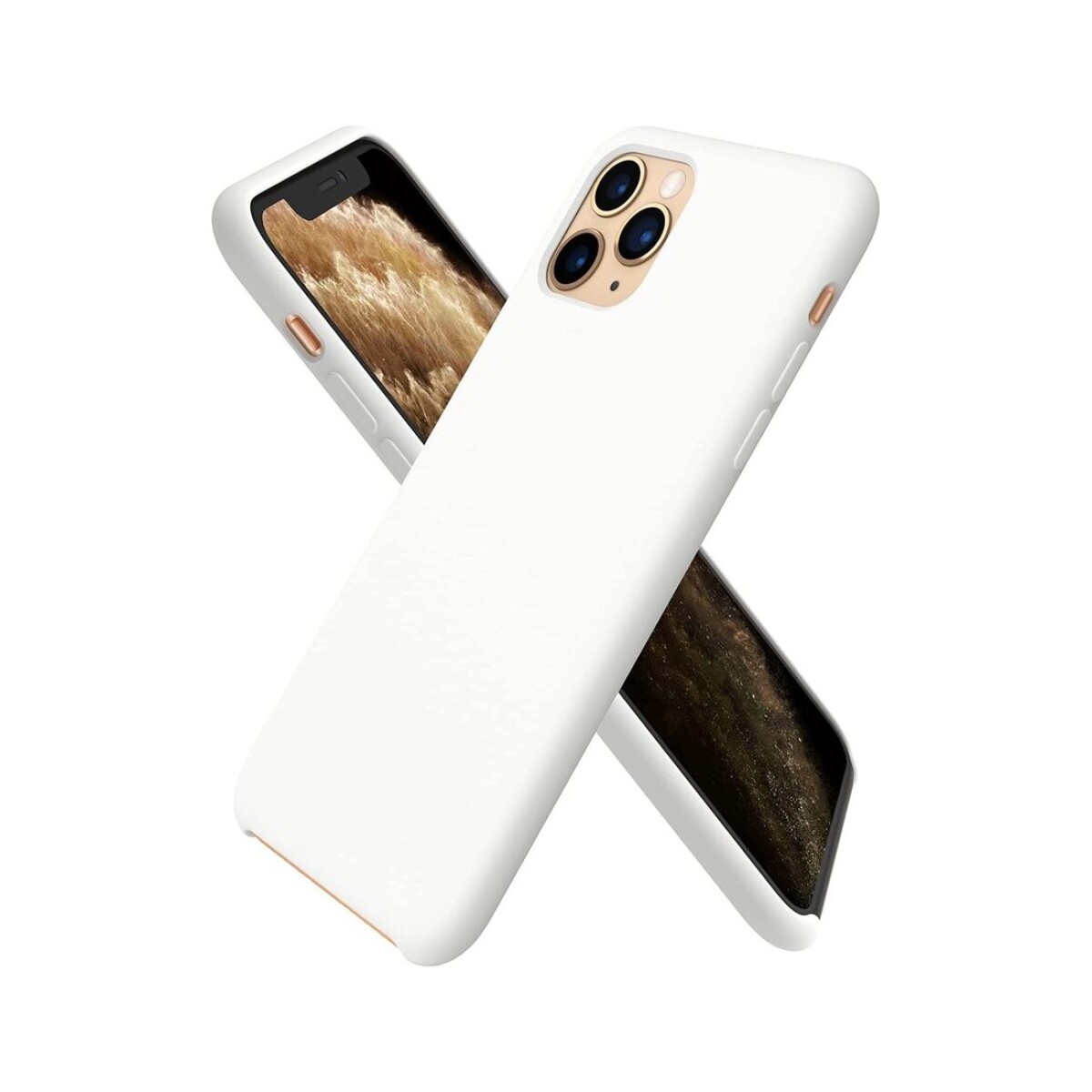 Protector case de silicona para iphone 11 pro - Blanco 