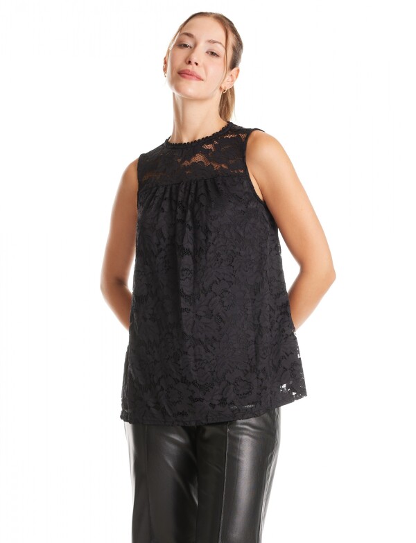 Blusa Encaje NEGRO