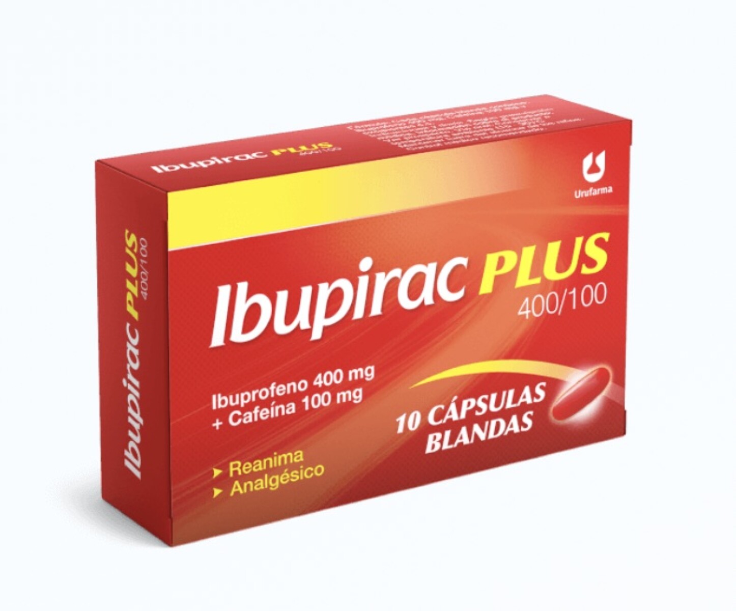 Ibupirac Plus Ibuprofeno 400Mg + Cafeína 100 mg por 10 Comprimidos 